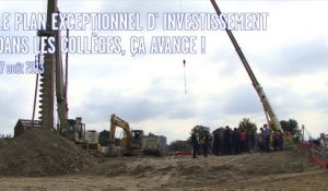 Plan Exceptionnel d'Investissement dans les collèges, ça avance !