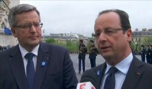 A l'occasion du 8-Mai, Hollande cherche l'apaisement avec Berlin