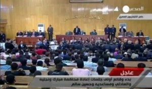Début du nouveau procès d'Hosni Moubarak