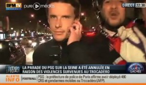 Un journaliste de BFMTV agrippé