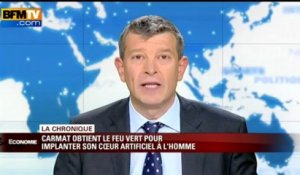 Chronique éco de Nicolas Doze: Carmat obtient le feu vert pour implanter son cœur artificiel à l'homme - 14/05