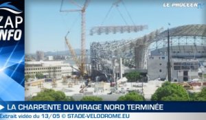 Zap Info : la charpente du virage nord terminée