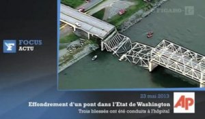 Etats-Unis : effondrement d'un pont autoroutier vers Seattle