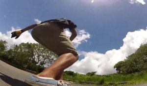 Downhill skateboarding Hawaii