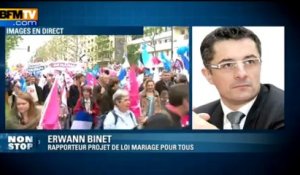 Manif pour tous: Erwann Binet trouve "ahurissant" que des enfants participent -26/05