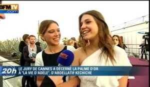 Cannes: Kechiche, Exarchopoulos, Seydoux: Palme d'or à trois, "c'est grandiose" - 26/05