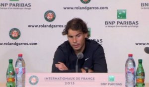Roland-Garros - Nadal : "Le tennis est un sport très propre"