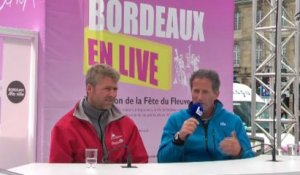 Yann Elies et Michel Desjoyeaux invités de France Bleu