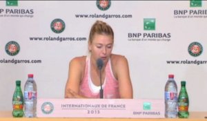 Roland-Garros, quarts - Sharapova s'est fait peur