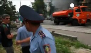 Kazakhstan: un camion-citerne provoque un violent incendie