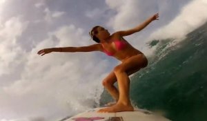 GoPro HD HERO Alana and Monyca Surfing Hawaii