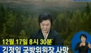 L'annonce de la mort de Kim Jong-Il par la télé nord-coréenne