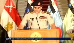 Le président égyptien destitué