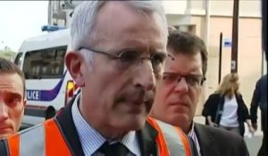 L'émotion du président de la SNCF sur le site de l'accident à Brétigny