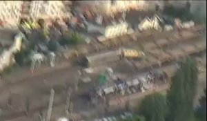 Brétigny : images aériennes de la catastrophe ferroviaire