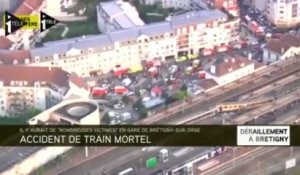 Brétigny-sur-Orge : l'accident ferroviaire vu du ciel