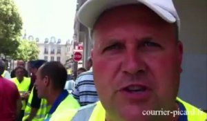 Grève du service propreté à Saint-Quentin