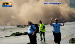 Eboulement d'une falaise à Saint-Jouin-Bruneval - 18/07