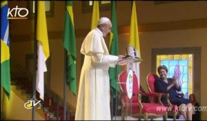 Arrivée et cérémonie d'accueil du Pape à Rio