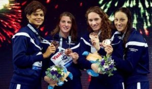 Mondiaux de natation : les Françaises médaillées de bronze du relais 4x200m