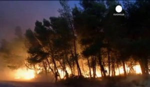 La Grèce en proie aux feux de forêts