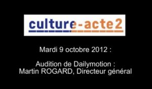 Mission culture-acte2 | audition de Dailymotion [audio]