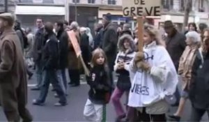 Manifestation anti-grève à Paris