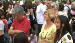 Au Trocadéro, les larmes d'Ingrid Betancourt