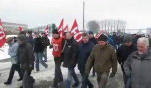 Stora Enso (Corbehem) : les salariés manifestent
