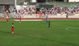 Foot (VAFC) le coup franc de Marco Da Silva contre Caen