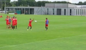 Foot (VAFC) but de Dossevi à l'entraînement