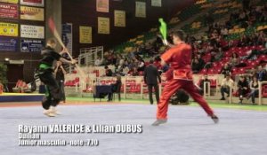 Lilian Dubus et Rayann Valérice : Duilian masculin junior - Vichy 2013