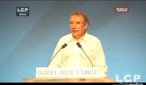 Évènements : Discours de François Bayrou, en clôture de l'Université de rentrée du MoDem