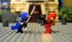Bataille de Legos Ninja en Stop Motion!! Trop Fort!! Ninjago - Jay VS Kai