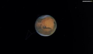 Mars et Regulus dans l'aurore