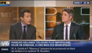 Le Soir BFM: François Hollande impopulaire selon le baromètre Ipsos - 14/10 2/4