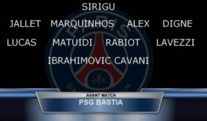PSG-Bastia : Avant-match