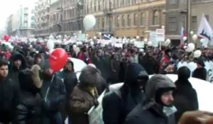 Russie : les images de la mobilisation à Saint-Petersbourg