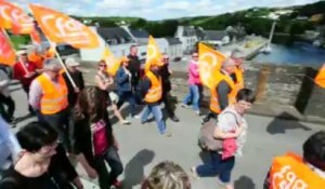 Châteaulin. Doux : les manifestants défilent en ville