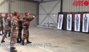 Formation de réservistes de la gendarmerie nationale - Exercice de tir