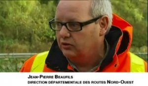 Tempête Christian : des routiers piégés en Seine-Maritime