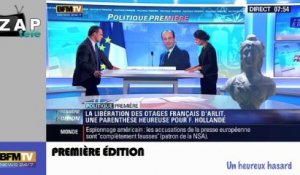 Zap télé:  Les ex-otages de retour en France, débat sur le montant d'une éventuelle rançon