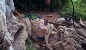 Body Suspension en chute libre dans la jungle