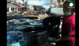 Typhon "Hayan": les côtes philippines polluées par une nappe de pétrole