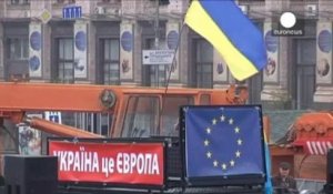 Ukraine : nouvelle manifestation contre l'abandon de l'accord avec l'UE