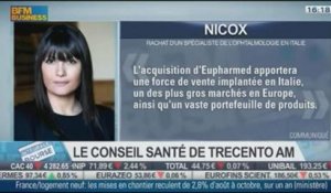 Conseil "santé" d'Alice Lhabouz: Rachat de l'italien Eupharmed par le groupe Nicox, dans Intégrale Bourse - 26/11