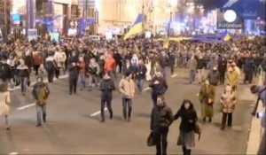 Mobilisation pro-européenne en Ukraine : Kiev crie à la récupération politique