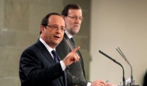 Conférence de presse avec M. Mariano Rajoy lors du Sommet franco-espagnol à Madrid