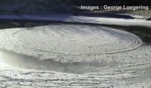 Phénomène rare : un disque de glace géant observé dans le Dakota