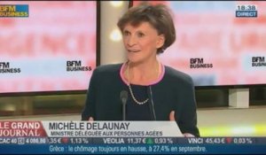 Michèle Delaunay, ministre déléguée aux personnes âgées et à l'autonomie, dans Le Grand Journal - 11/12 3/4